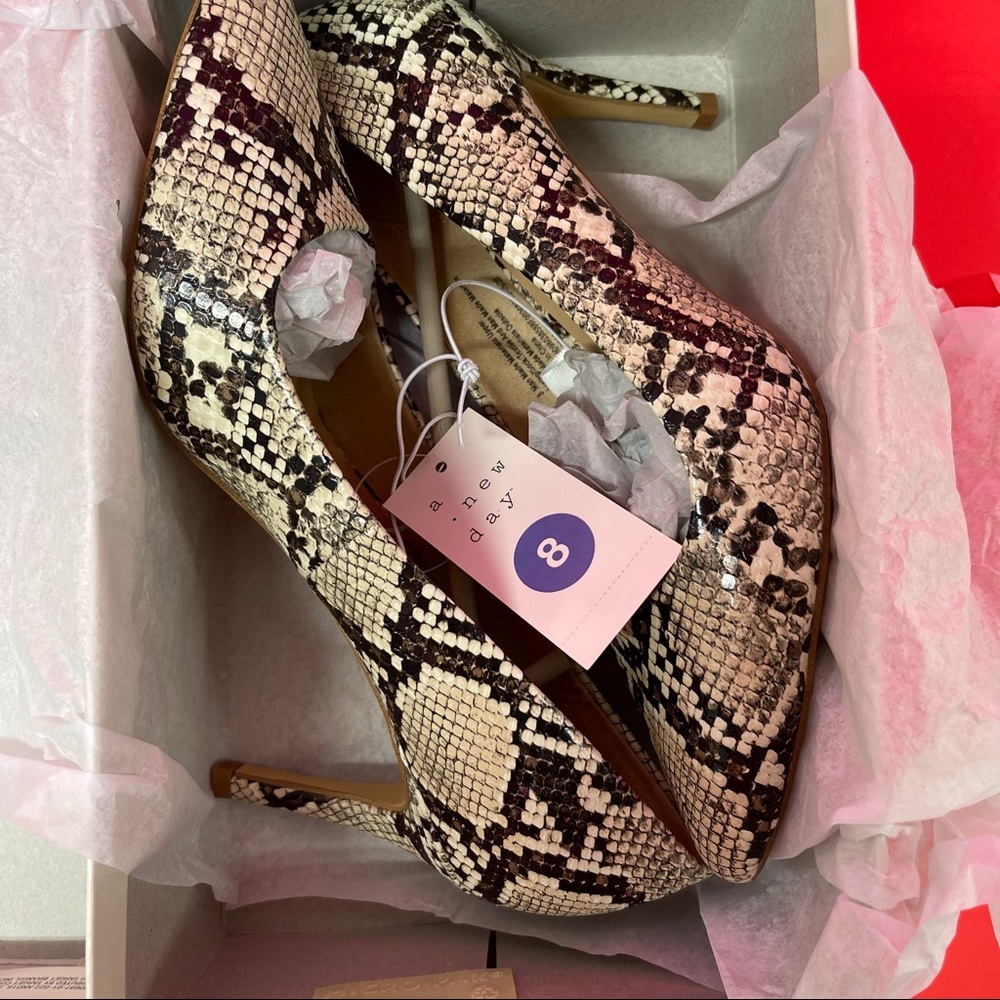 🐍GEMM SNAKE HEELS PUMPS - Picture 8 of 11